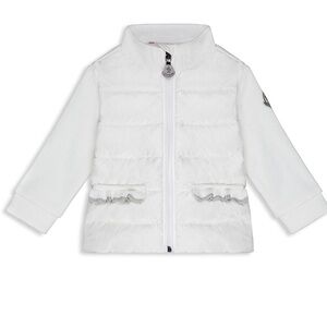 Moncler Girls' Maglia Contrast Down Knit Jacket